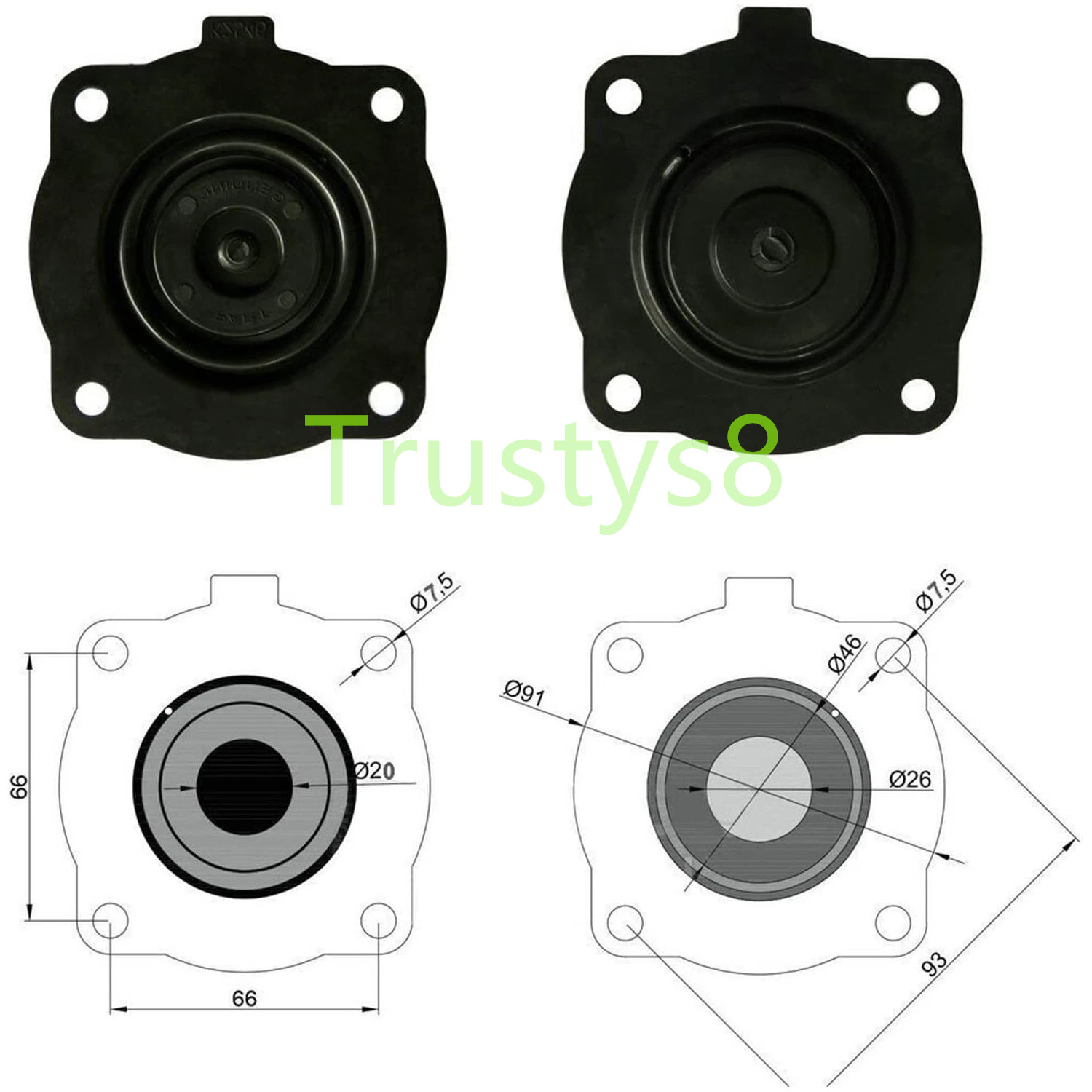 1PCS New FOR PRETTY GOYEN K2546 Takahara 1″ Pulse Valve Diaphragm Repair Kit