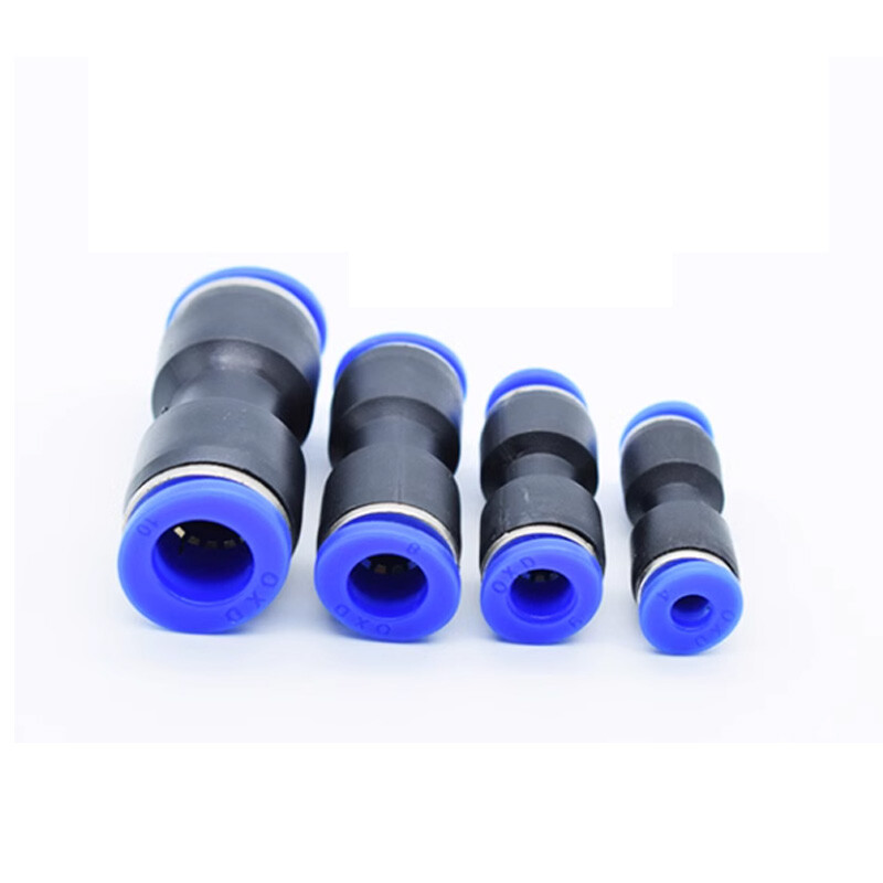 Pneumatic Push In Fittings Straight Equal/Reducing Connectors For Air Tube Hose