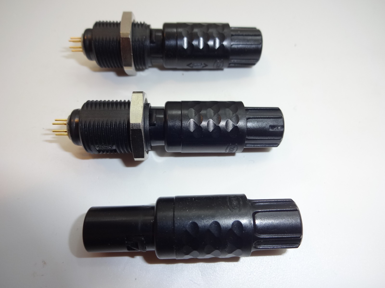 Lot of 50+ new connectors ODU AMP DSR L-Com DB9 SCSI