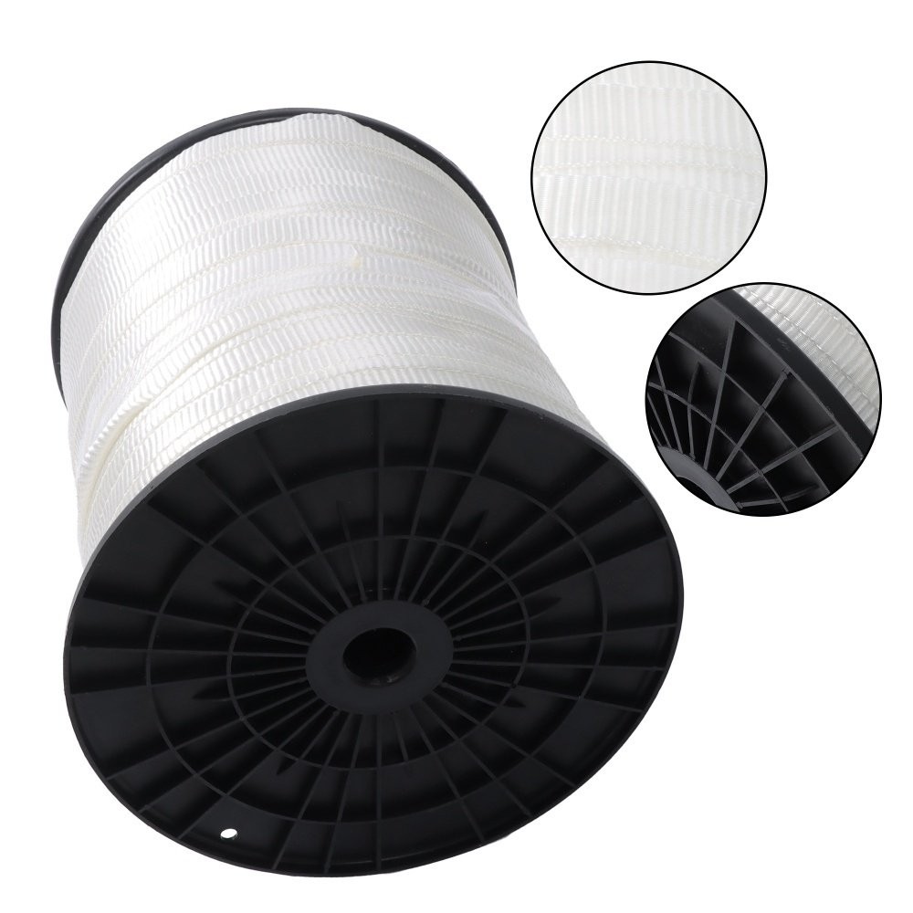 Polyester Pulling Tape Mule Tape Tensile Capacity Gardening for Packaging White