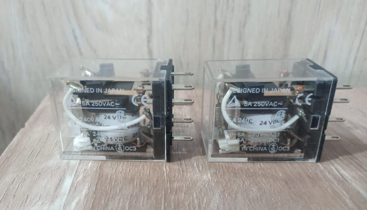 10PCS LOT- Omron MY2N 24VDC Miniature Power Relays,2-Pole single Contacts,5A-New