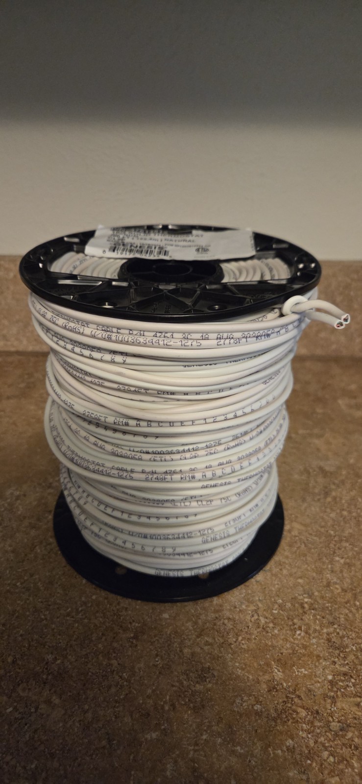 Genesis 18/3 (47614812) Solid Thermostat PLENUM 500ft ( 152.4M) NATURAL CL2P