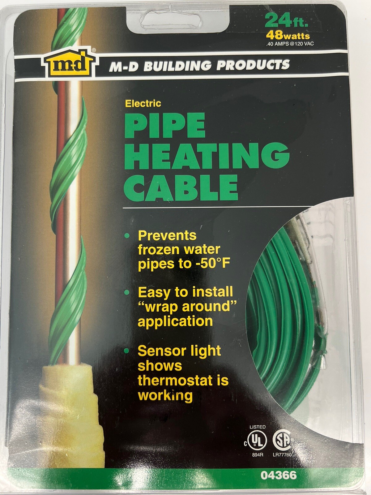 M-D Building Products Pipe Heating Electric Cable VARIOUS SIZES & Fast Free Ship