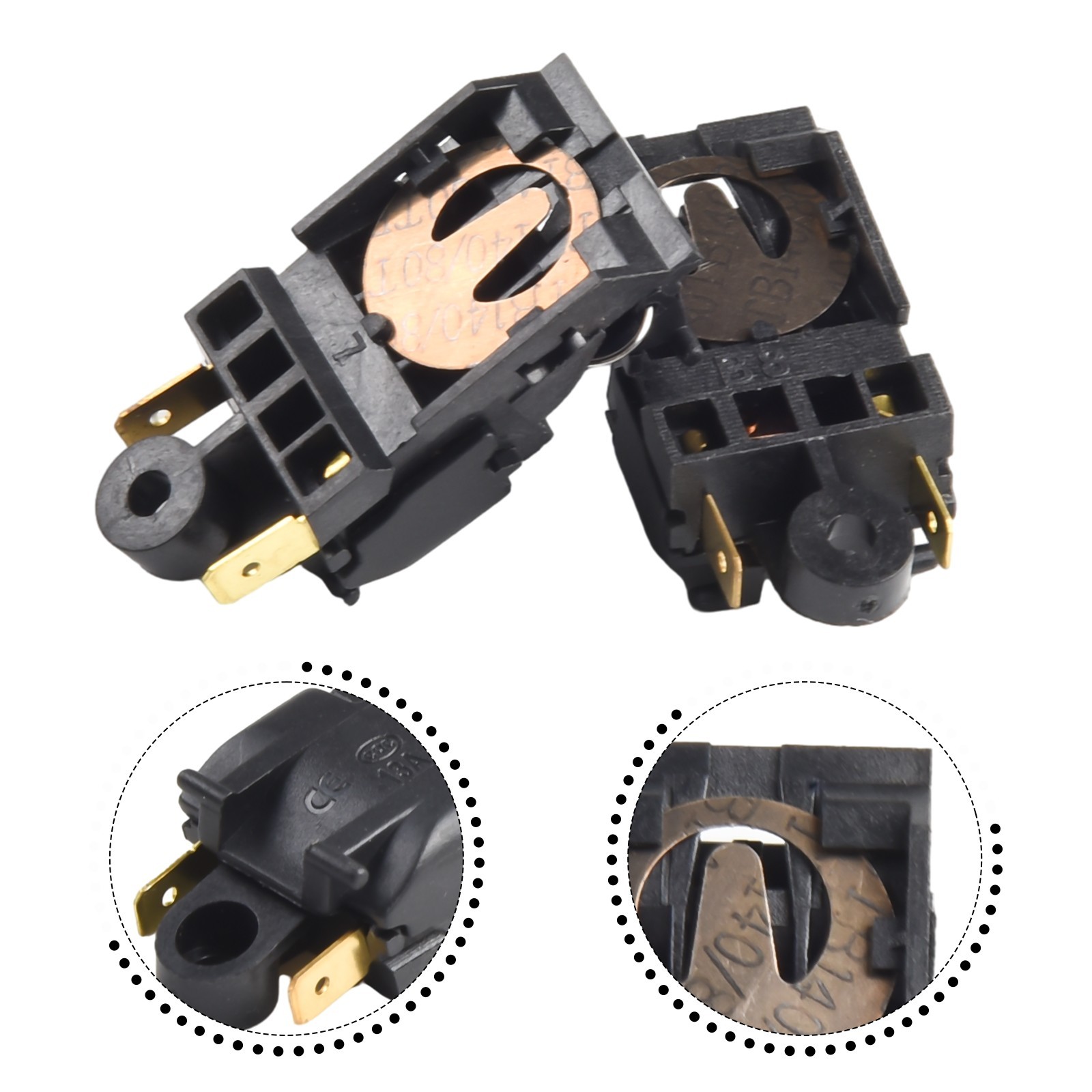 Quick Electric for kettle Power Switch 2PCS 13A/16A Steam Kitchen Accessory