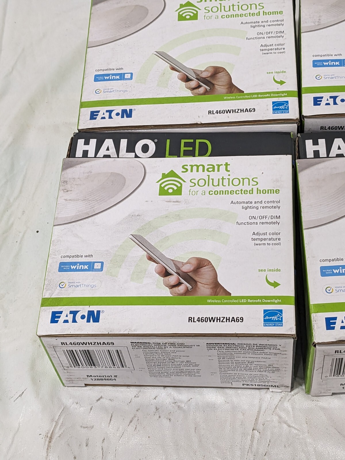 Halo 4″ Wireless Smart Integrated LED Recessed Ceiling Light Qty 4 RL460WHZHA69