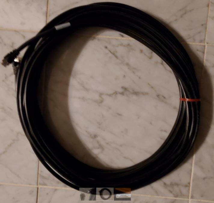 CAT5e Shielded Black Patch Cable, 50′, STP, RJ45