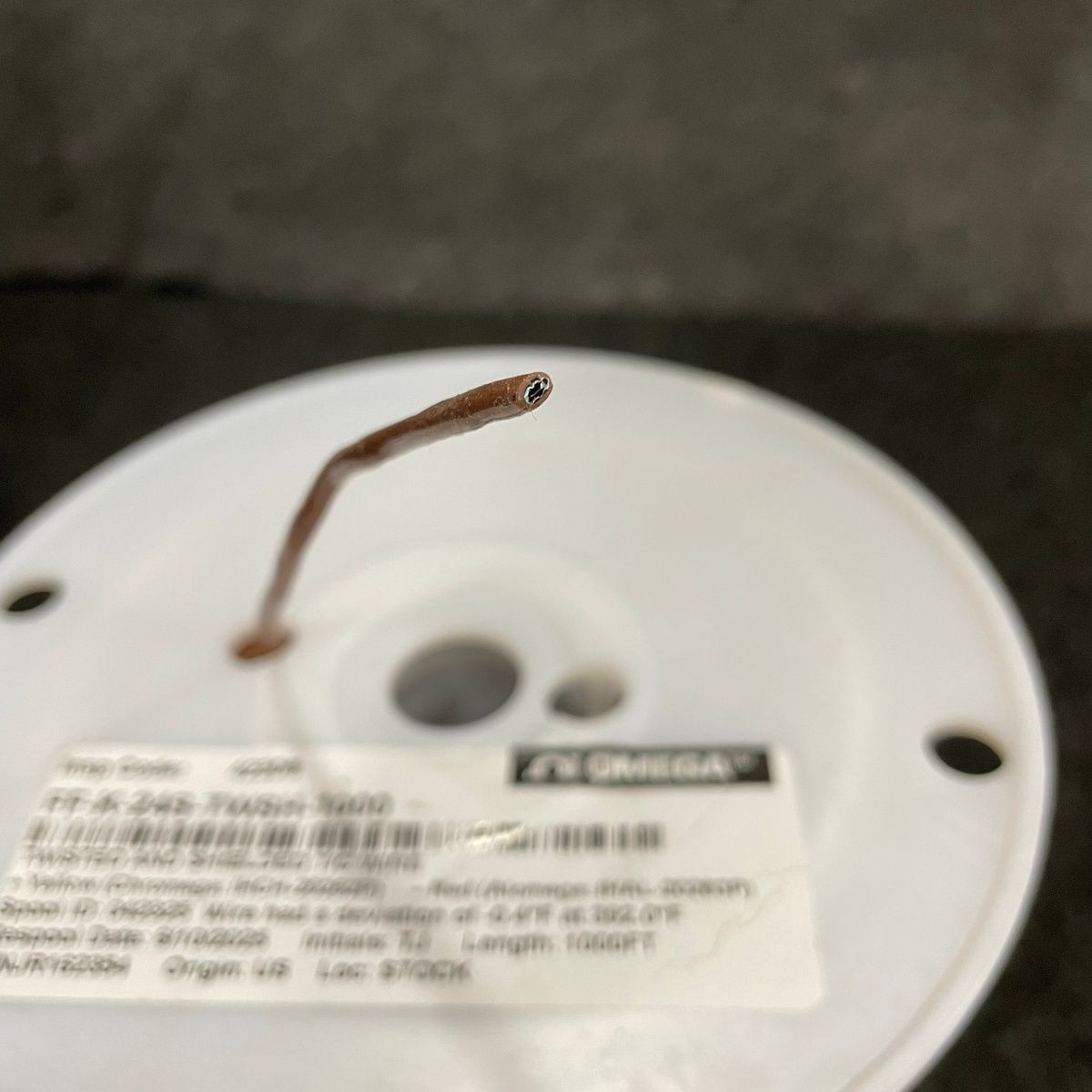 OMEGA FF-K-24S-TWSH-1000 Twisted/Shielded Thermocouple Wire 1000′