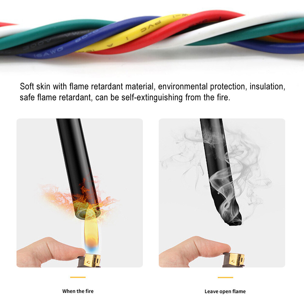 UL1007 Tinned Coppers Stranded Electrical Wire Cable – 26 AWG PVC Hookup Wires