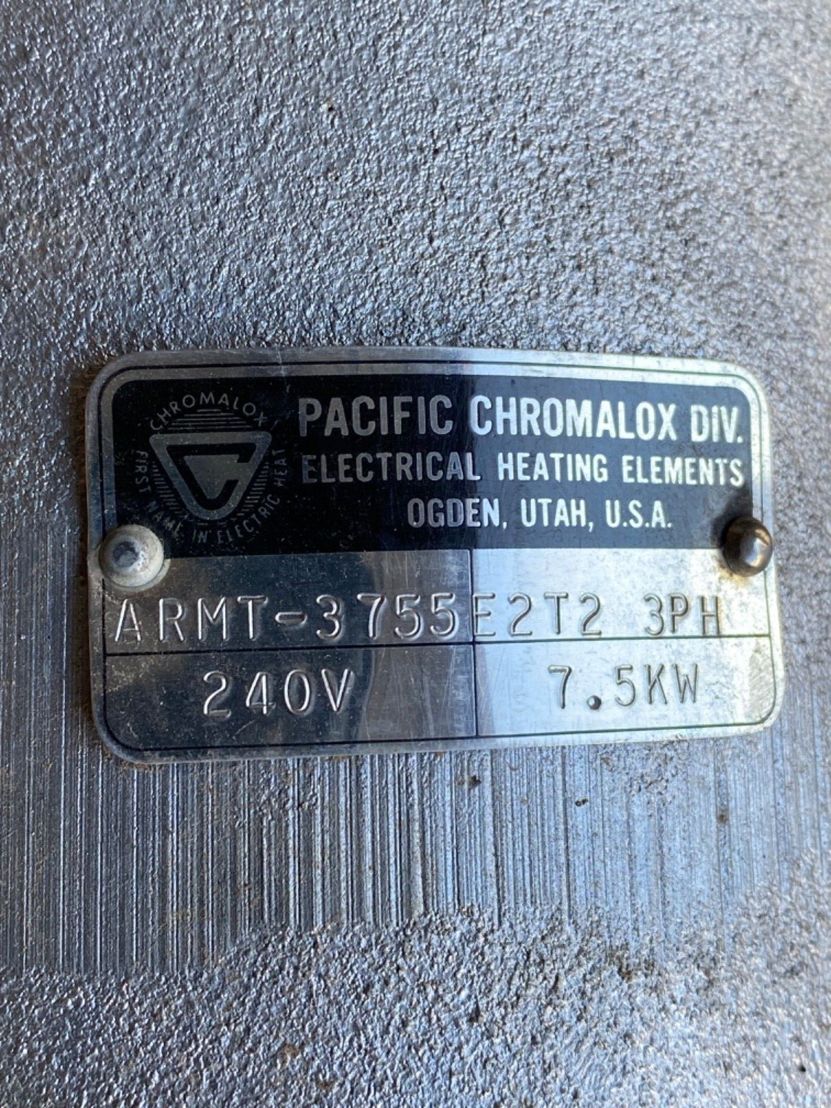 Chromalox Pacific Div. immersion heater/enclosure ARMT-3755E2T2 3 phase, 240v