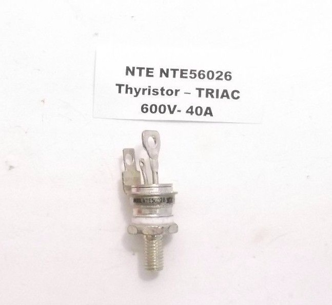 NTE NTE56026 Thyristor – TRIAC – 600V- 40A (ISOLATED TO-48) Prepaid Shipping
