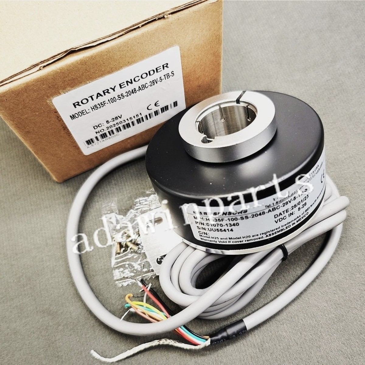 1PCS New Incremental Optical Encoder For BEI HS35F-100-SS-2048-ABC-28V-5-TB-S
