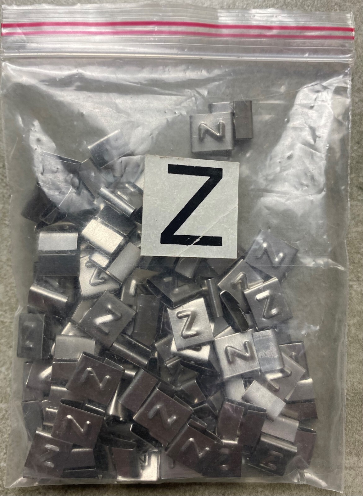 HAYATA ID-Z, Stainless Steel Cable Marker 316SS, Symbol “Z” , 100 Pc’s Pkt