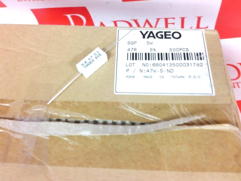 YAGEO SQP500JB-47R-BOX / SQP500JB47RBOX (NEW IN BOX)