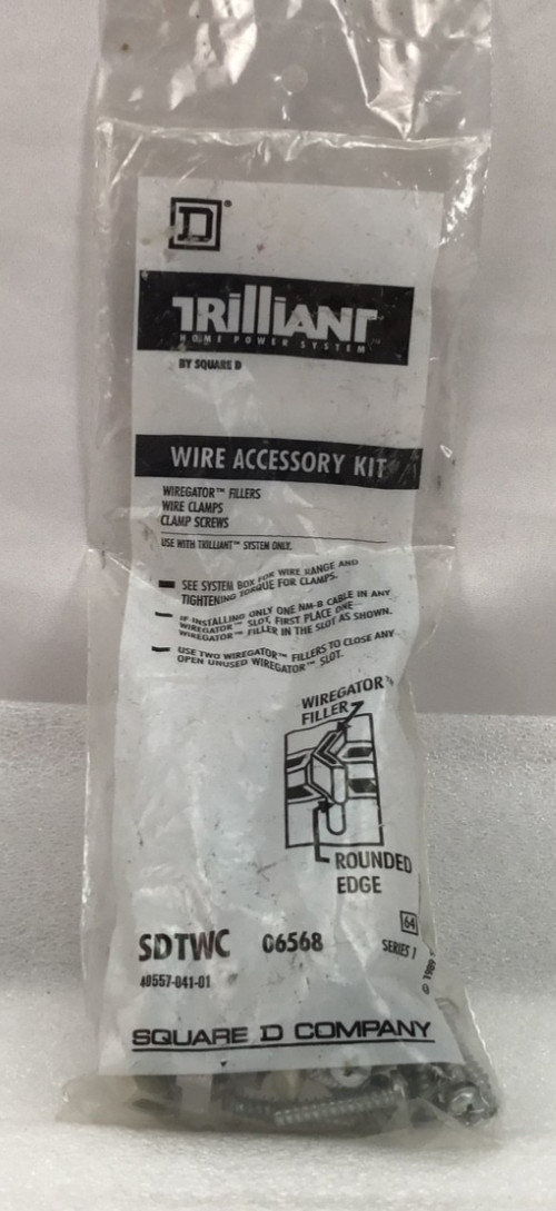 SQUARE D TRILLIANT SDTWC 06568 Wiregator Clamps Screws WIRE ACCESSORY KIT