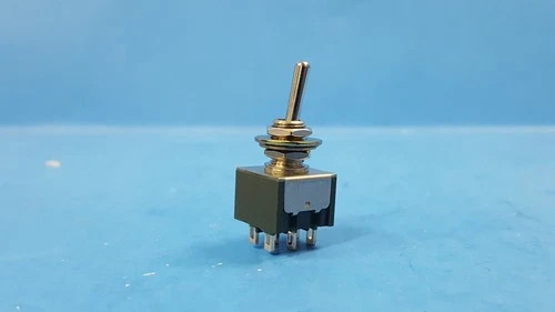 (2 pcs) Toggle Switches, M2022SS1W01, NKK, DPDT, ON-NONE-ON, 125V-6A