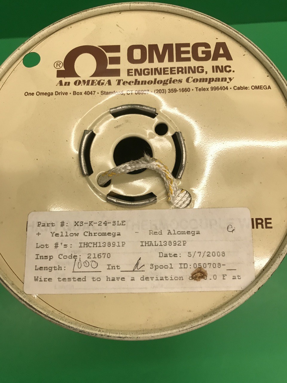 OMEGA ENGINEERING XS-K-24-SLE-1000 Ultra High Temp Wire