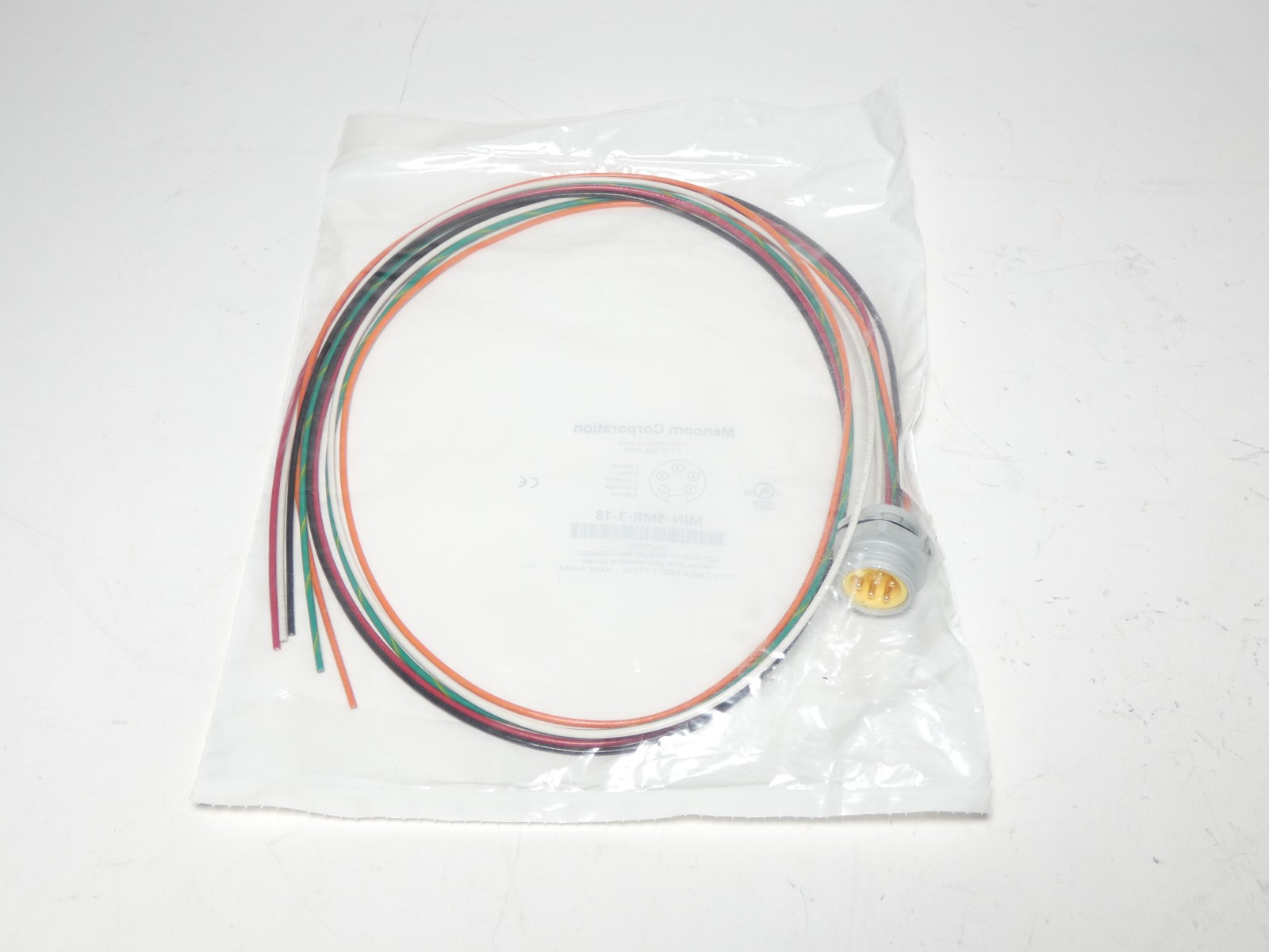 Mencom MIN-5MR-3-18 Receptacle Cordset 5-Pin 18AWG – NEW Surplus!