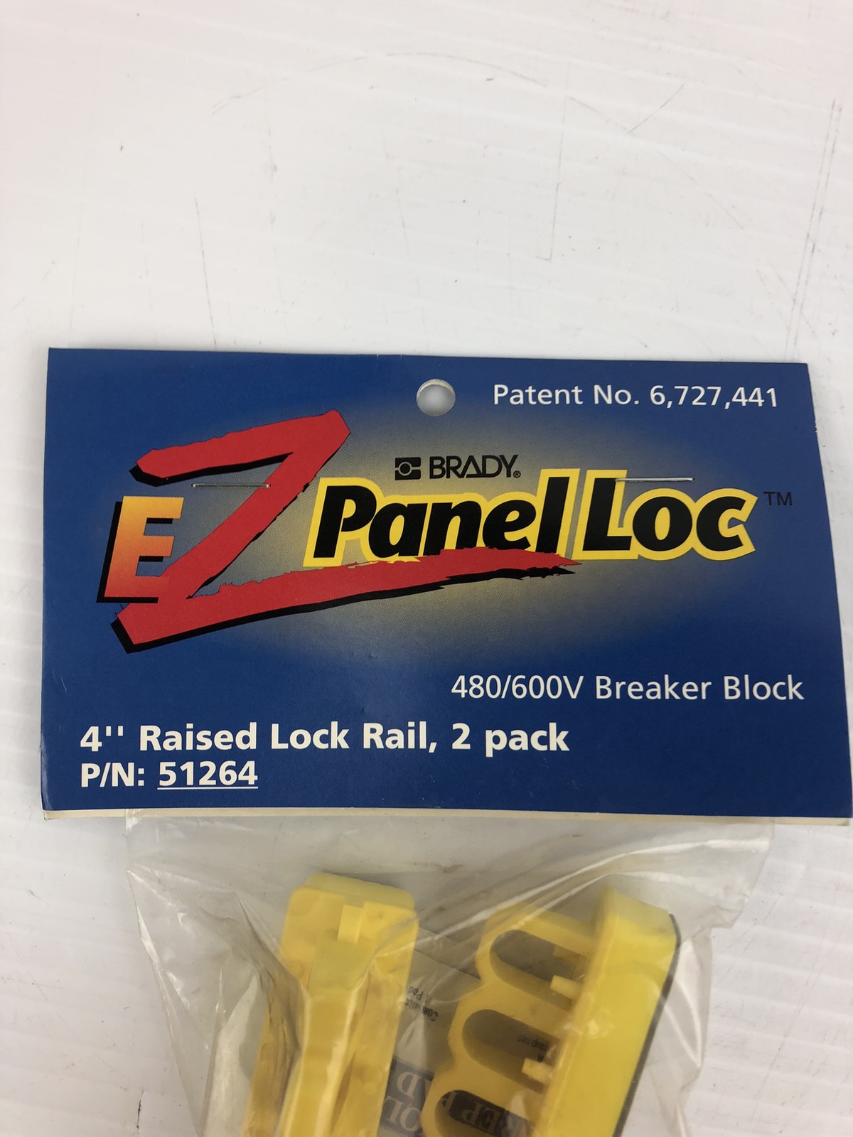 Brady EZ Panel LOC 51264 4″ Raised Lock Rail 480/600V Breaker Block (Pack of 2)