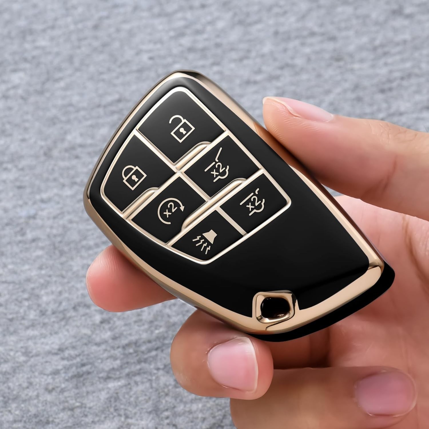 Premium Soft TPU Key Case Cover for 2021-2025 Suburban Tahoe Yukon Key Fob
