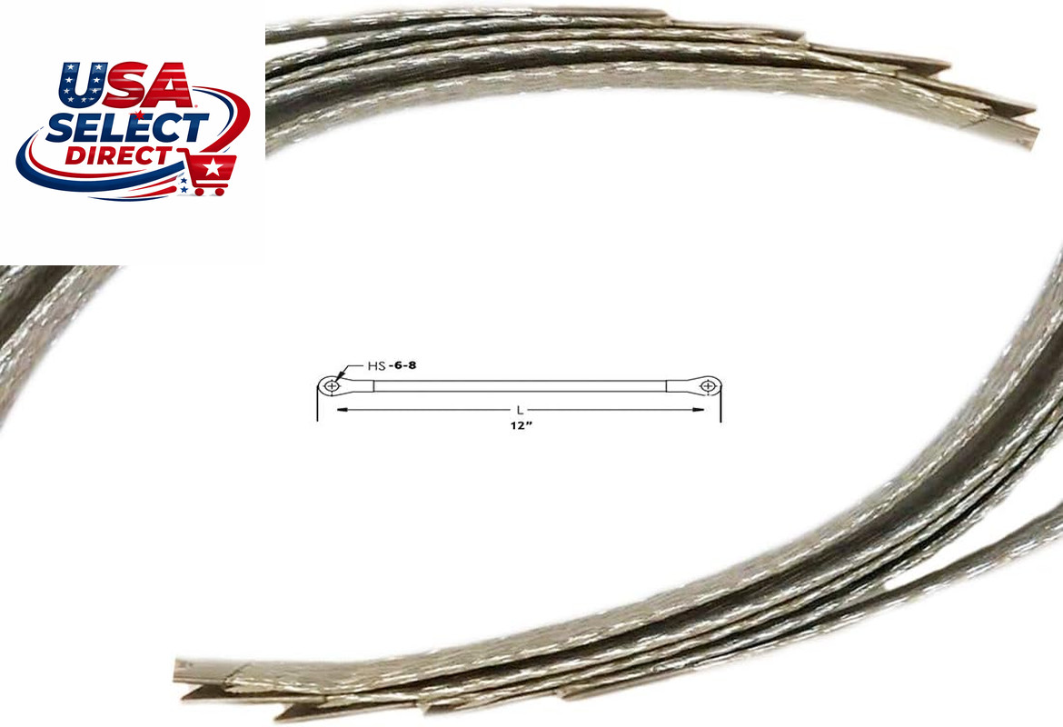Universal Auto Engine Grounding Strap Tinned Copper Braided Cable 6PCS