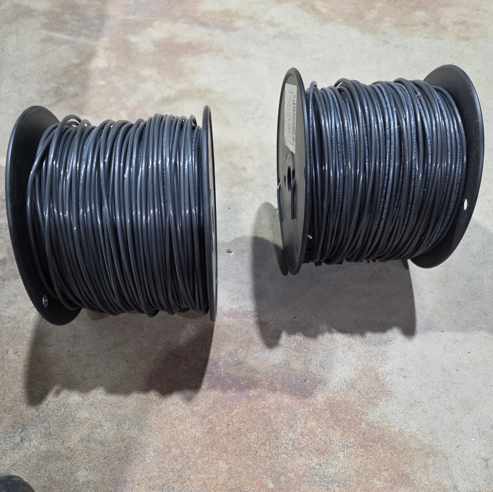 12 Gage Solid Copper Wire Black – 2 Rolls X 250′ (500 Feet Total)