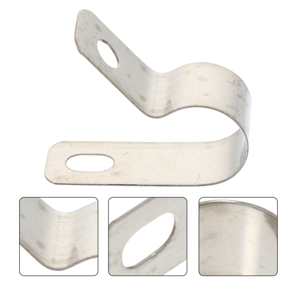 20Pcs Stainless Steel R-Type Cable Clamps Convenient Cord Fixing Holders