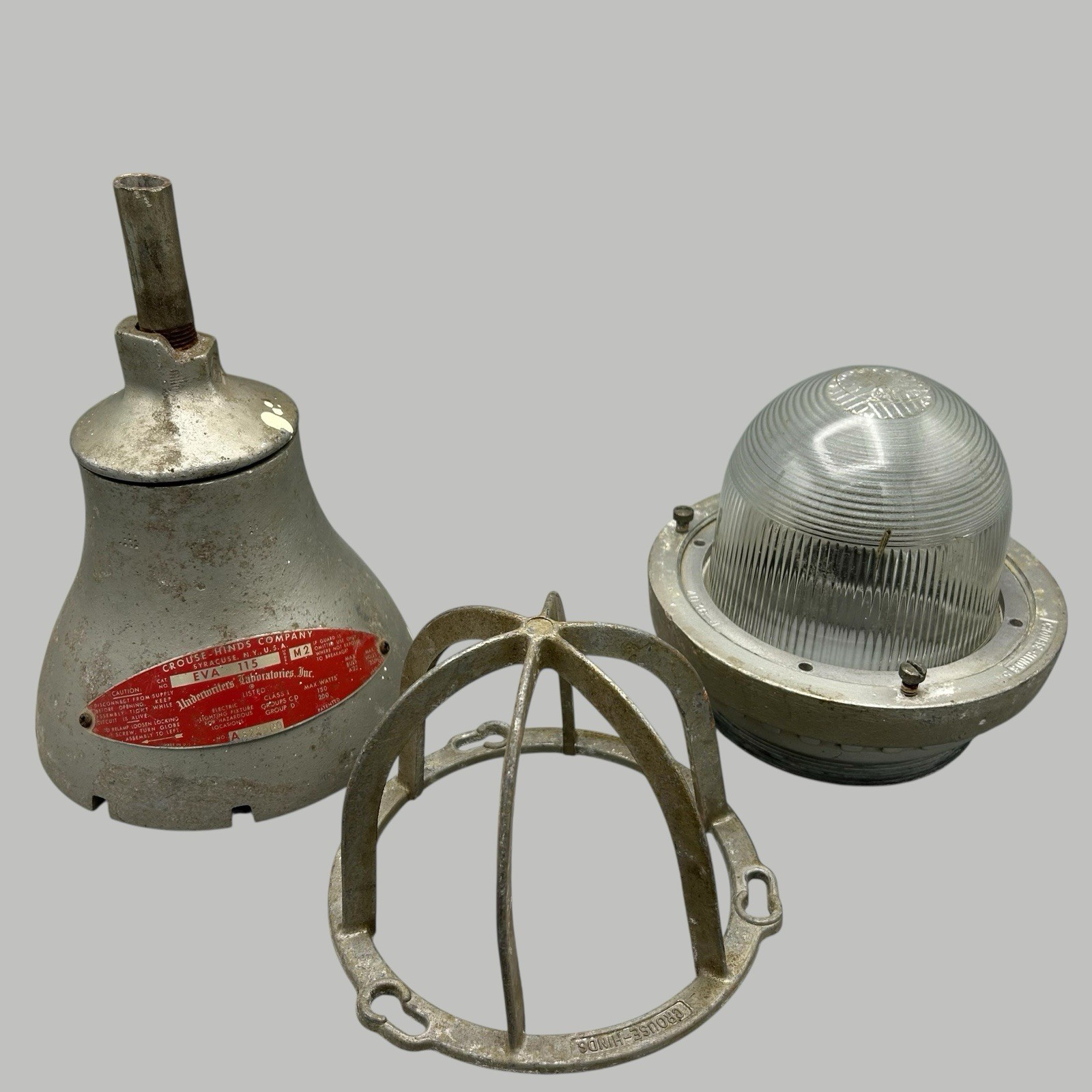 Vtg Crouse-Hinds Industrial Light EVA115 M2 Hazardous Locations Explosion Proof