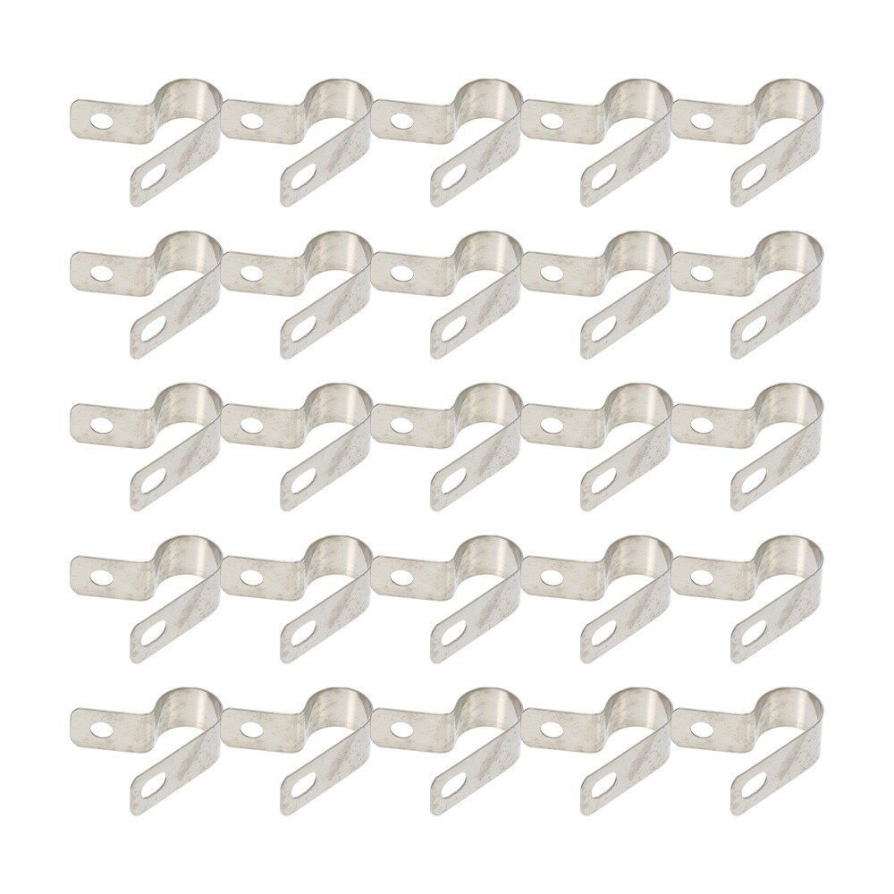 20 Pcs Wire Holder Clamp Metal Cable Clip Wire Fixing Buckle Wall Cable Clips