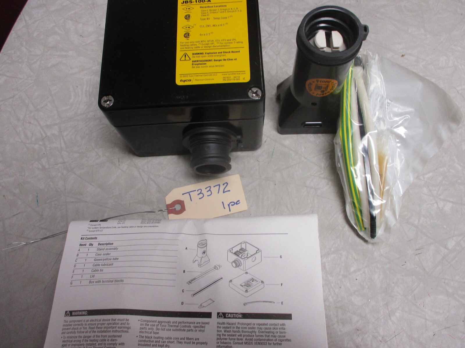 RAYCHEM JBS-100-A Single-Entry Power Connection with Junction Box