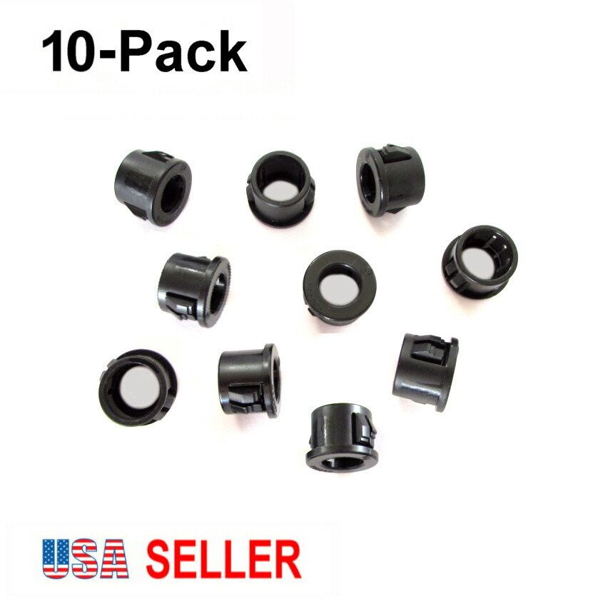 0.5″ Snap-In Grommet / Bushing Insulating Panel Plugs, Quantity: 10-Pack