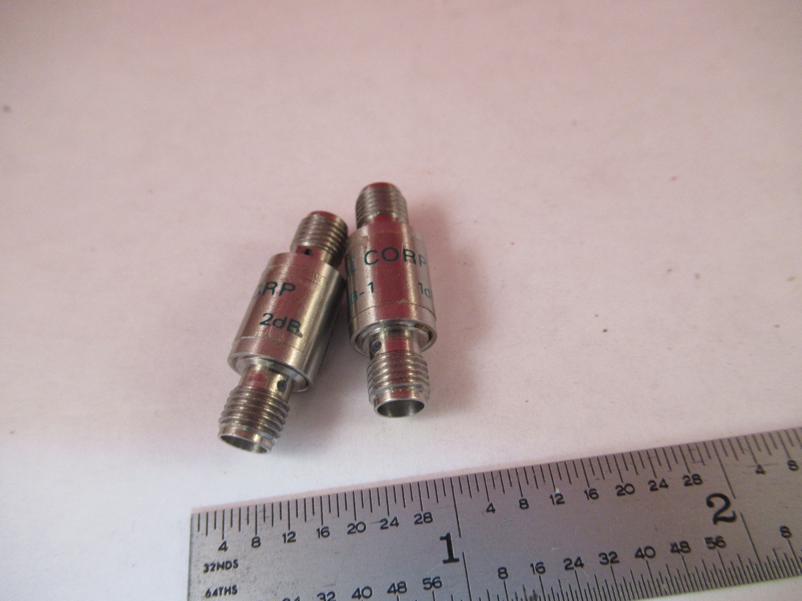 LOT ATTENUATOR SMA INMET 1 dB & 2 dB AS PICTURED &W1-A-16