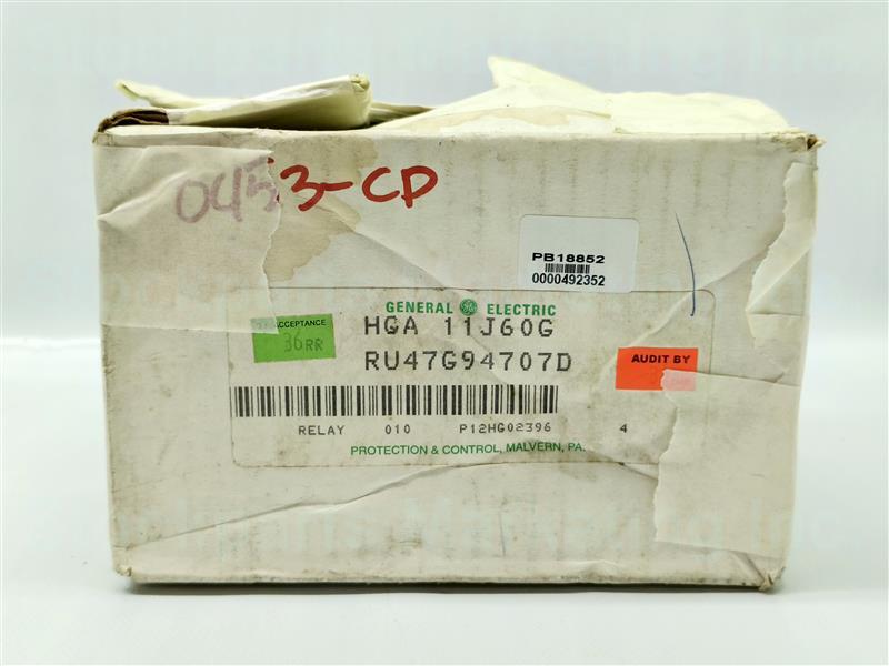 Lot 2 Pcs. GE General Electric 12HGA11J60G HGA Auxiliary Relay 110V