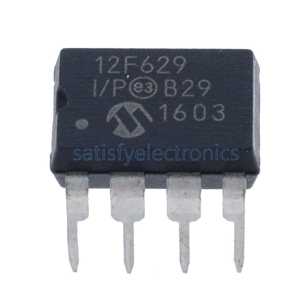 10PCS PIC12F629-I/P PIC12F629 MICROCHIP DIP-8 MCU CMOS 8BIT 1K FLASH