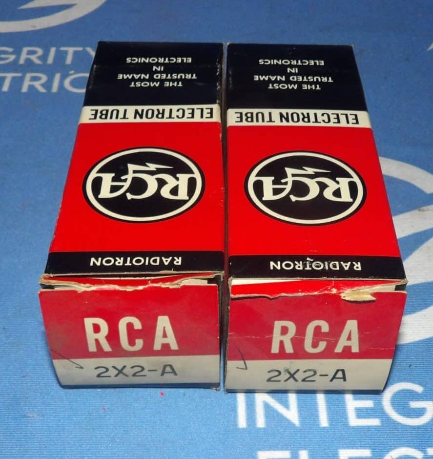 Lot of 2 NIB RCA 2X2-A Electron Tubes + 90 Day Warranty