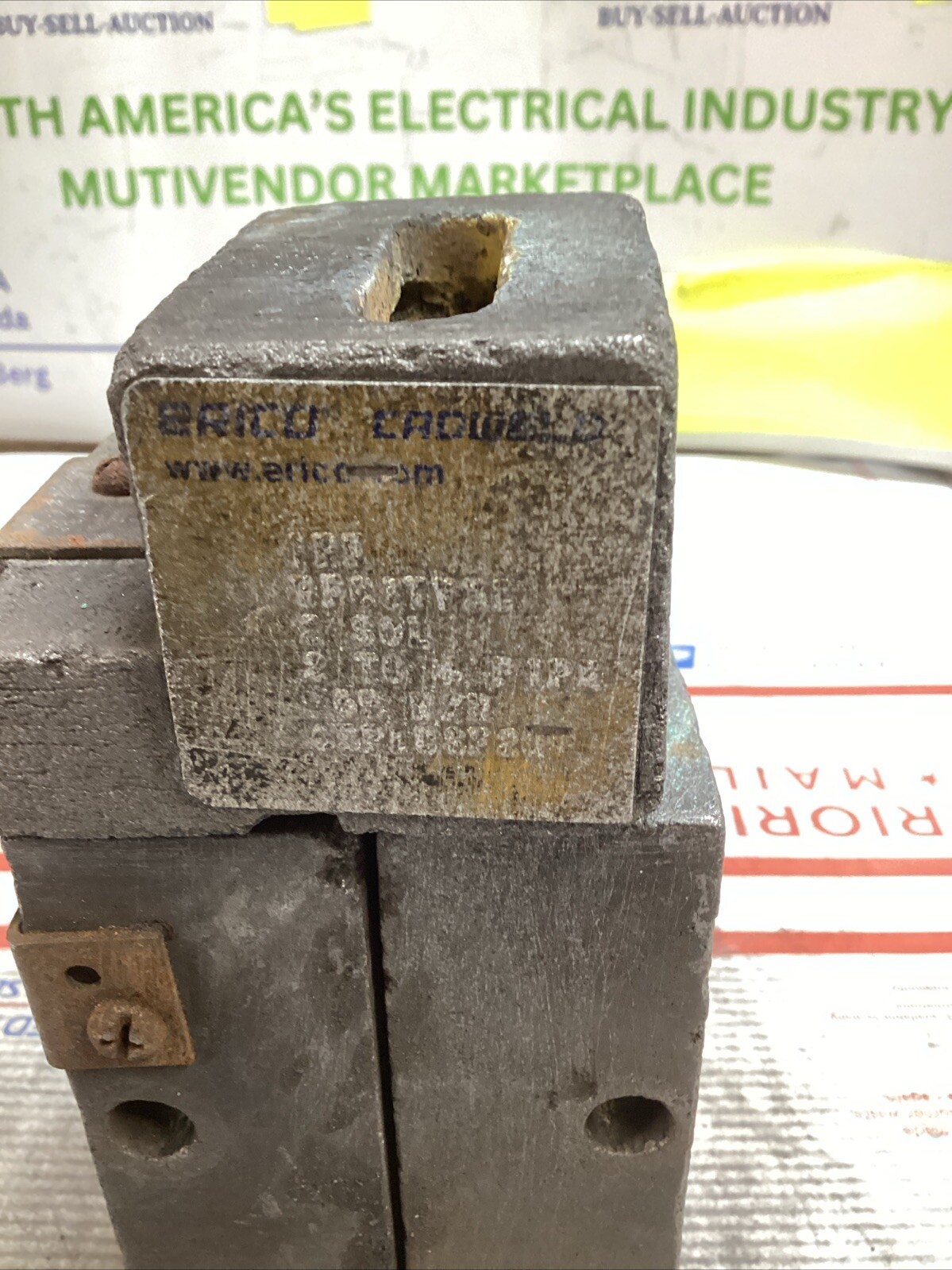 ERICO CADWELD IP-F VFC1TV3C MOLD 2 SOL RUN & TAP 2-4 PIPE #65 CART ED4U 4066