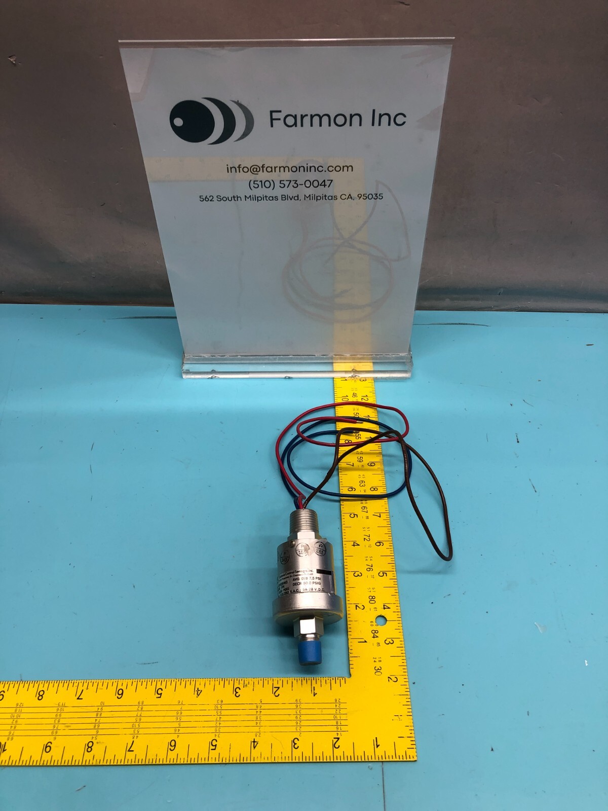 CUSTOM CONTROL 611G9063 SENSOR, PRESSURE SWITCH,1000PSIG, 179202