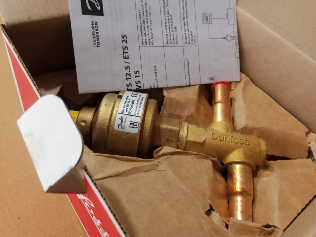 1PC of Danfoss 034G4209 Electric Expansion ETS 12.5 1/2inx1/2in Valve -BRAND NEW