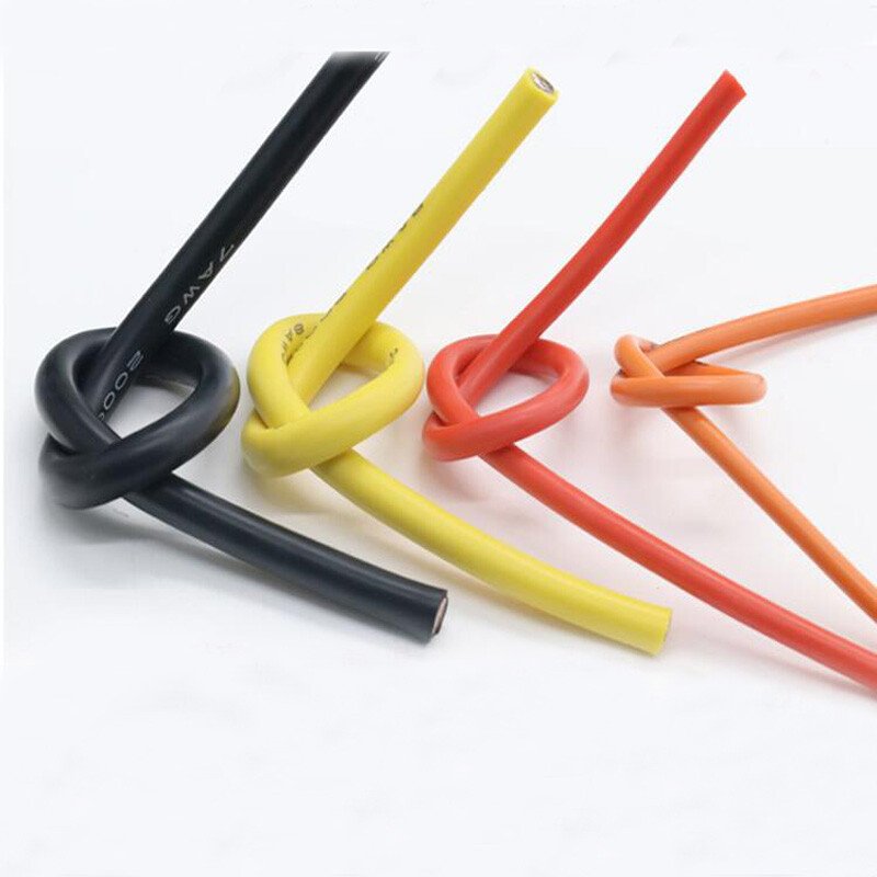 2~30AWG Black HIGH TEMP Super Flexible Silicone Wire Electronic Cable Tin Copper