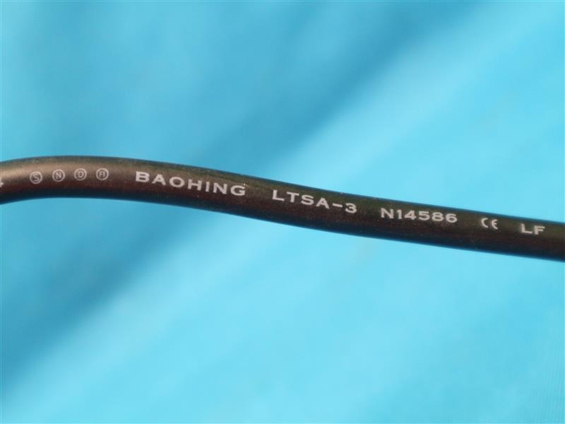 Volex Baohing H03VV-F 3G0.75mm2 CEBEC IEMMEQU LTSA-3 N14586 Power Cord
