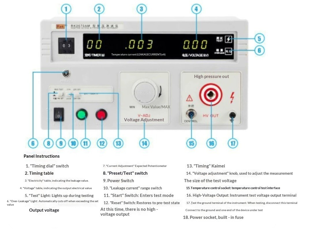 Dielectric Withstand Tester, AC/DC Insulation Withstand Tester220V