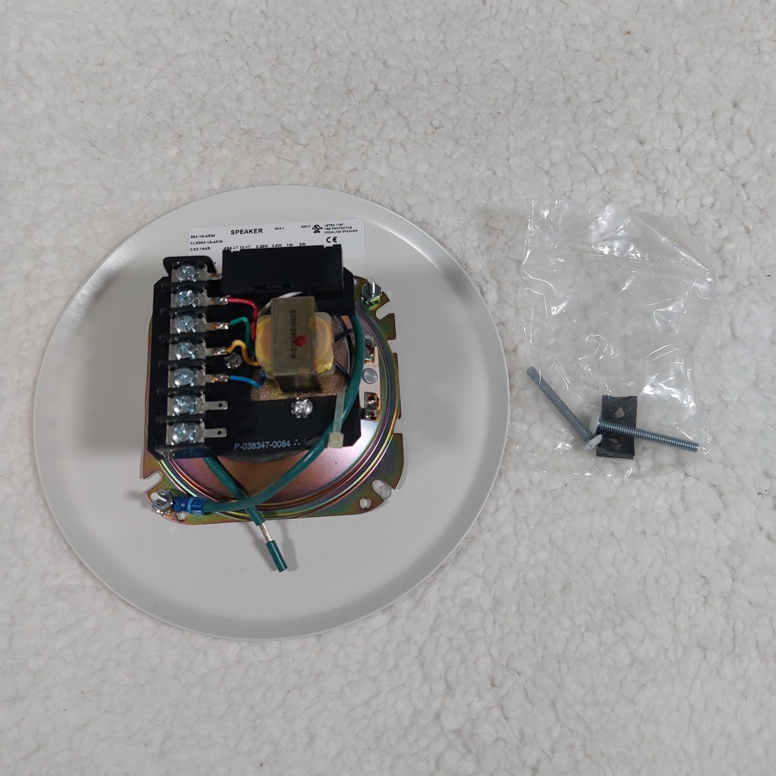 EDWARDS SIGNALING 964-1A-4RW / 9641A4RW 4 Inch Speaker White – New In Open Box