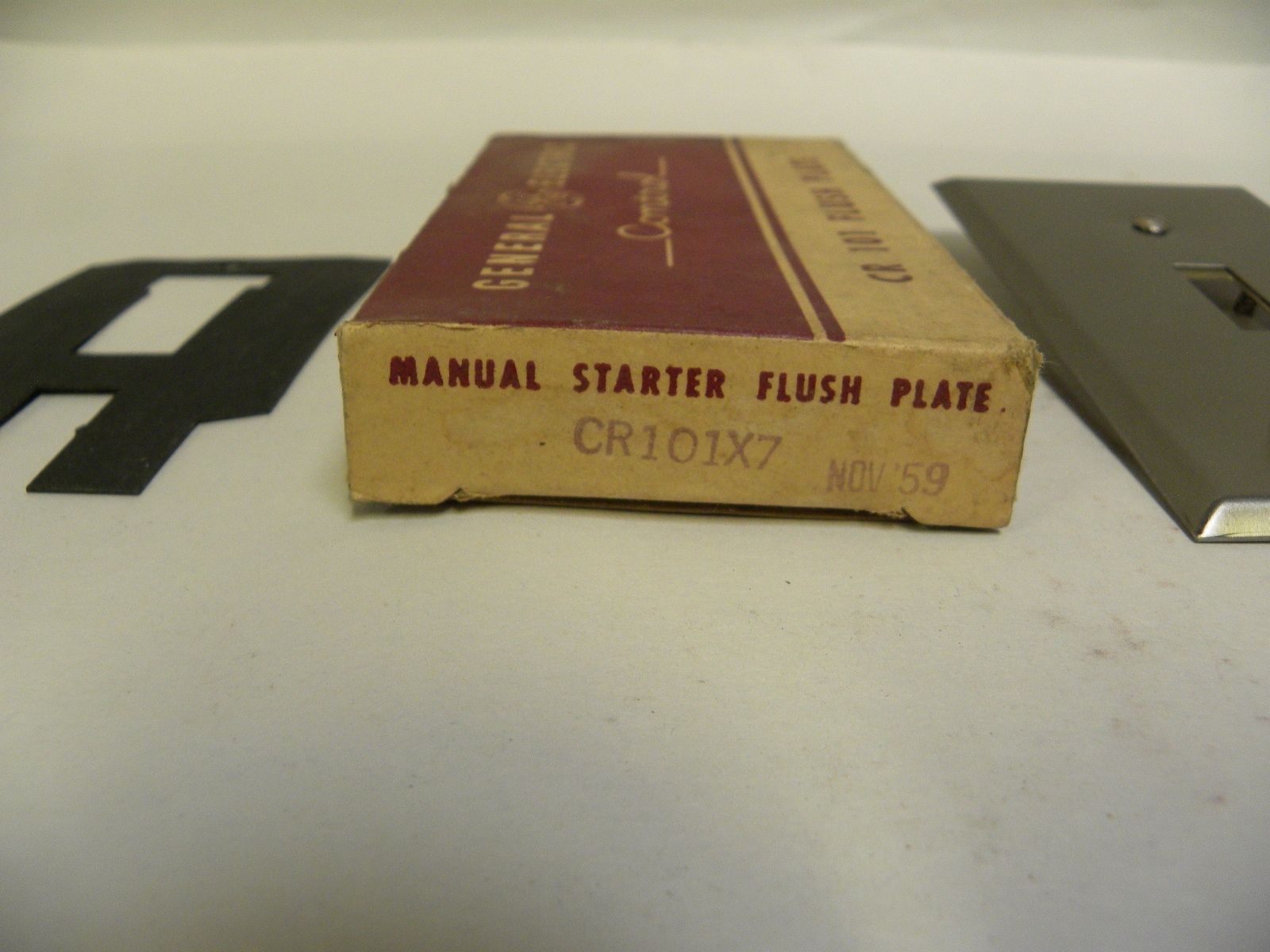 Unused GE General Electric CR101X7 Flush Manual Starter Plate Pilot Light (A5)