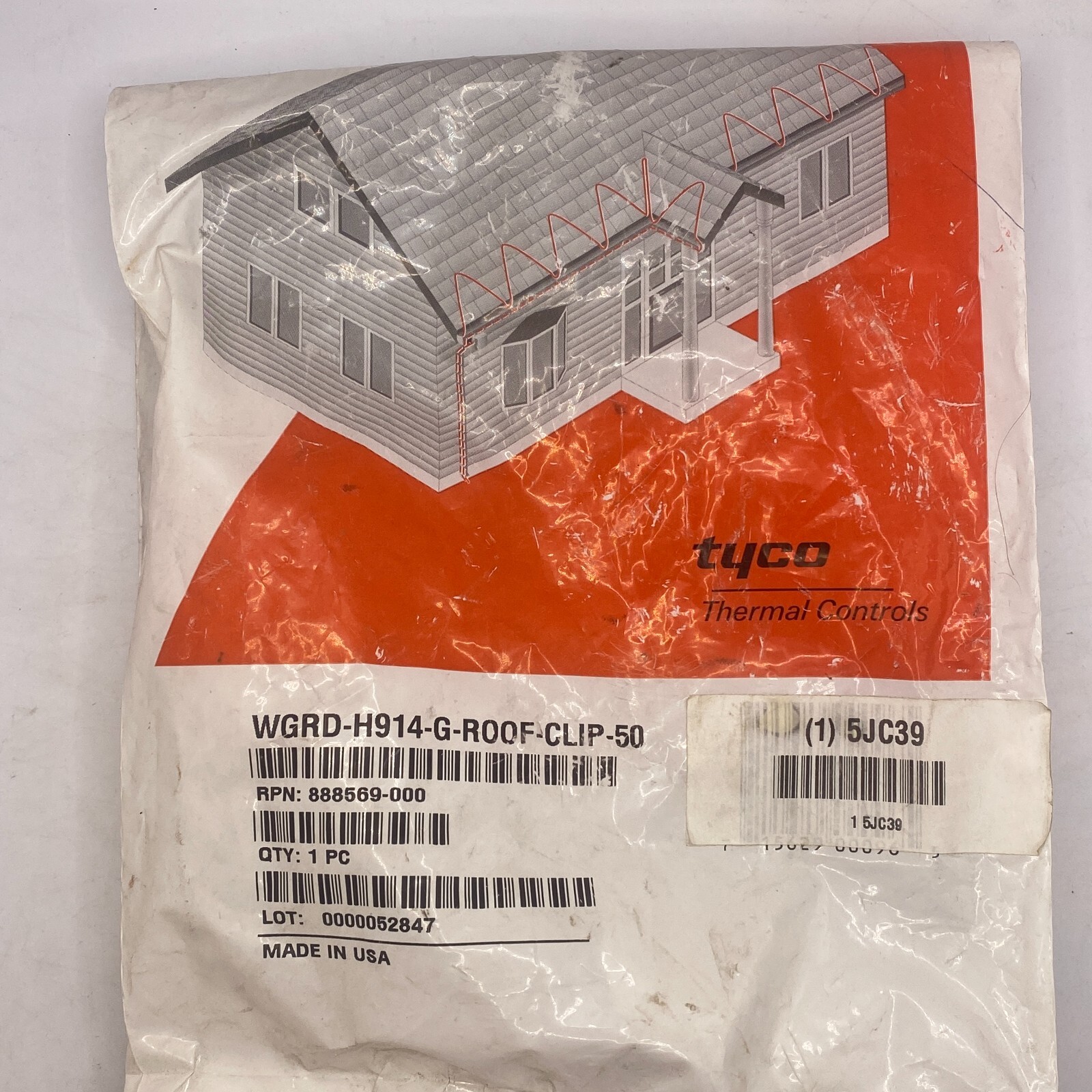 PACK OF 35 RAYCHEM H914 ROOF CLIPS TYCO THERMAL CONTROLS NEW 🎯