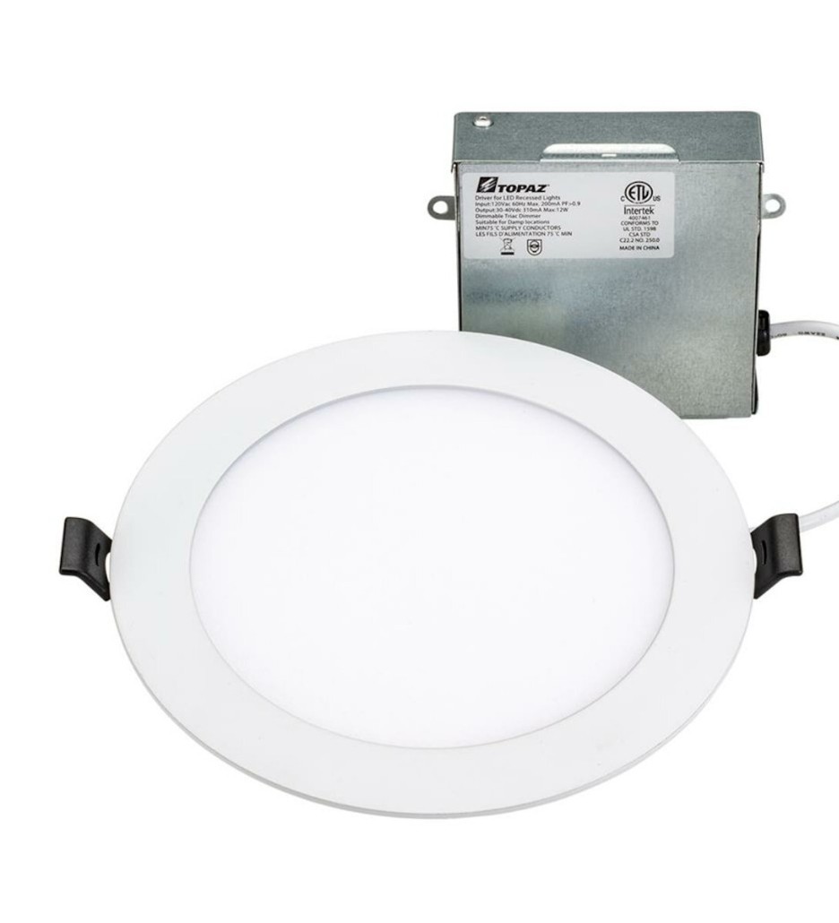 RDL6-12W-CS Topaz 6-Inch 12W 1000 Lumens Downlight Color Selectable NEW – 6 pcs