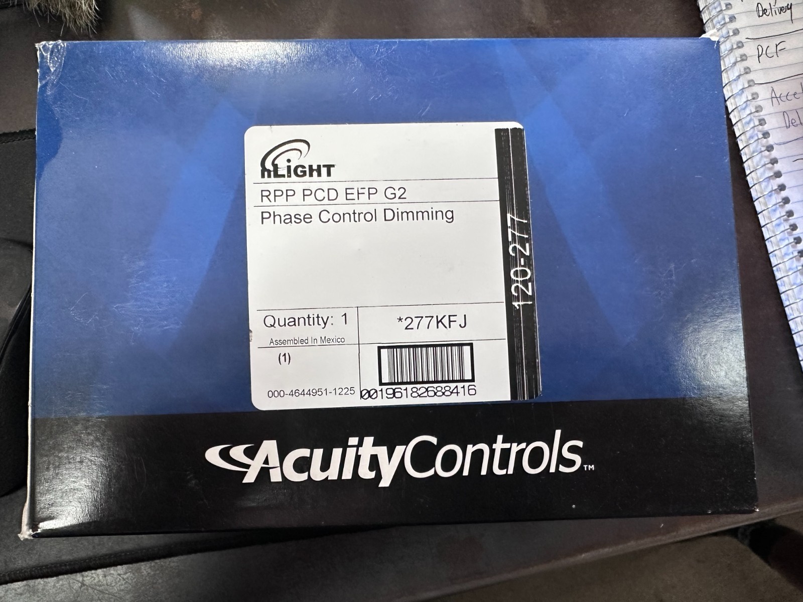 Acuity Brands (RPP PCD ER EFP G2) nLight Wireless Phase Adaptive Dimmer, UL 924