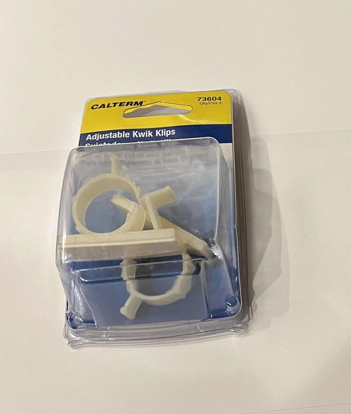 CALTERM #73604 ~ ADJUSTABLE KWIK KLIPS 3/4″ Set of 2 Per Box.