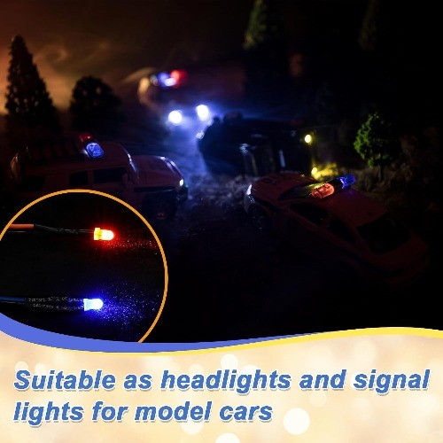 126 Pcs 12 Volt LED Lights Kit, 60 Pre Wired LED Light Emitting Plastic 3 mm