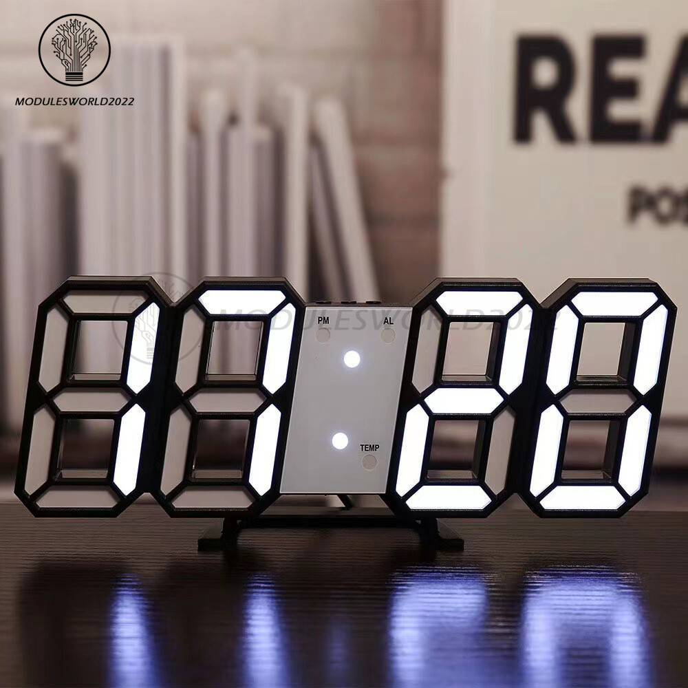 USB Fashion LED Digital Clock Multifunction Electronic Clock Home Decoration