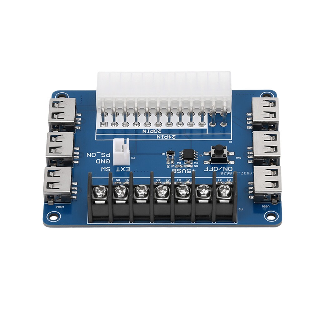 ATX Power Supply Breakout Board USB Charging Desktop Chassis Power Adapter Board