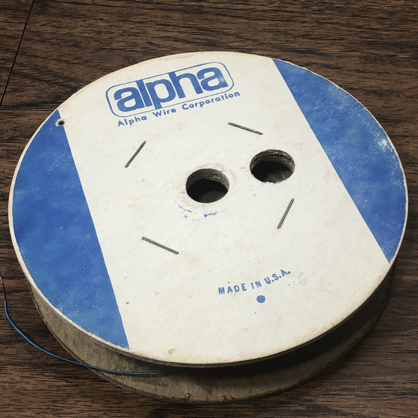 5953 ALPHA WIRE – 950’+ Blue – 26awg Solid Silver Plated OFHC Kynar 5mil 1970s